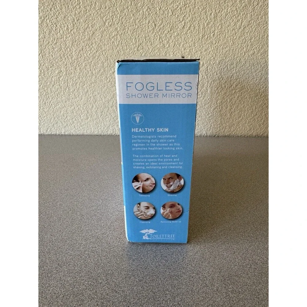 ToiletTree TTP-01 Fogless Shower Mirror Shaving Mirror NEW Factory Sealed